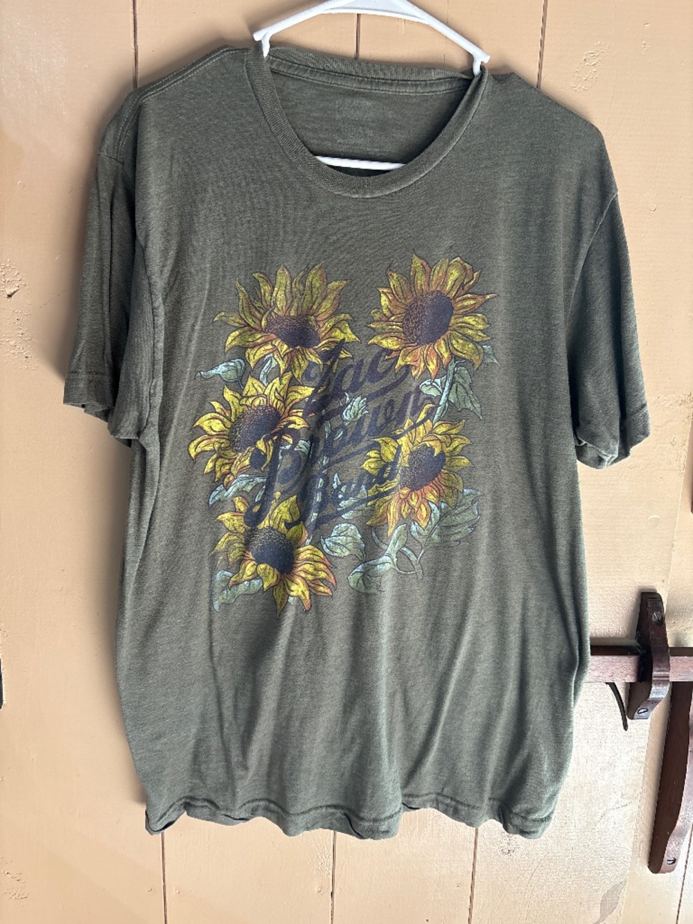 Zac Brown Band shirt, sunflower, large